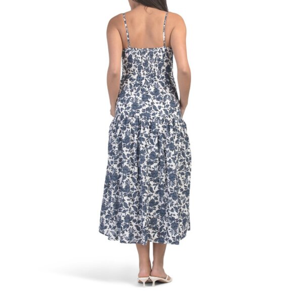 SUPER NATURAL BY SECRET MISSION Navy Multi Nehru Maxi Dress - Picture 2 of 2